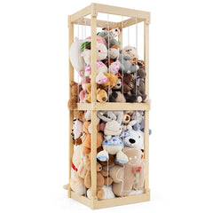 300L Large Stuffed Animal Storage with Open Top and Elastic Cords