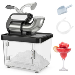 300W Commercial Ice Crusher with Dual Blades and Safety Switch