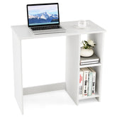 31.5 Inch Modern Home Office Desk with 2 Compartments