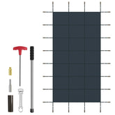 34 x 18 Feet Safety Pool Cover Fits 32 x16 Feet Inground Swimming Pools