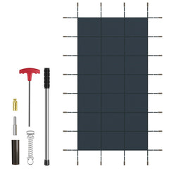 34 x 18 Feet Safety Pool Cover Fits 32 x16 Feet Inground Swimming Pools