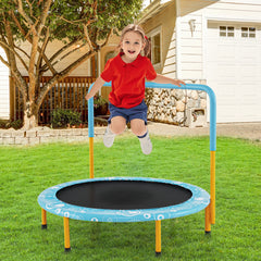 36 Inch Kids Trampoline Mini Rebounder with Full Covered Handrail