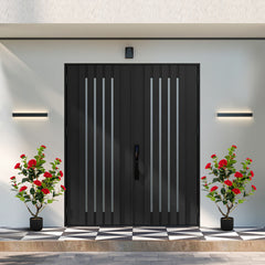 38 Inch Artificial Camellia Tree Faux Flower Plant in Cement Pot