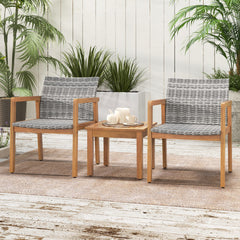 3 Pieces Patio Furniture Set with Chair