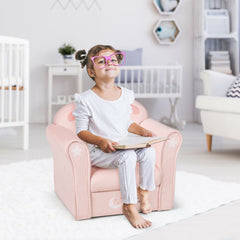 Super Soft Velvet Lamb/Mermaid Kids Couch Sofa with Armrests
