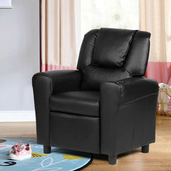 Children's PU Leather Recliner Chair with Front Footrest