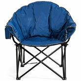 Folding Camping Moon Padded Chair with Carrying Bag