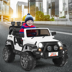 12V 2-Seater Ride on Car Truck with Remote Control and Storage Room