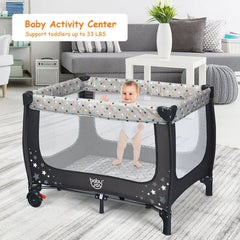 One-piece Free Installation Portable Baby Playpen Activity Center