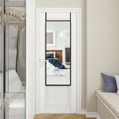 42.5 x 14 Inch Full Length Metal Door Mirror with Adjustable Hook