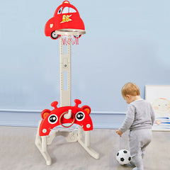 3-in-1 Basketball Hoop for Kids Adjustable Height Playset with Balls