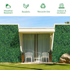 12 Pieces Artificial Boxwood Panels for Wedding Decor Fence Backdrop