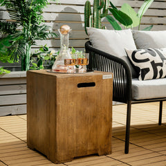 16 Inch Outdoor Hideaway Table Cover for Standard 20 LBS Propane Tank-B