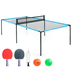 Portable Ping Pong Table Game Set with 2 Paddles