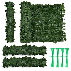 118 x 39 Inch Realistic Artificial Ivy Privacy Fence Screen for Fence Decor