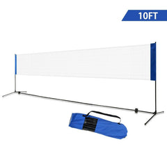 Portable 10 Inch x 5 Inch Badminton Beach Tennis Training Net