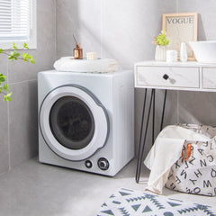 Compact Electric Tumble Laundry Dryer with Stainless Steel Tub