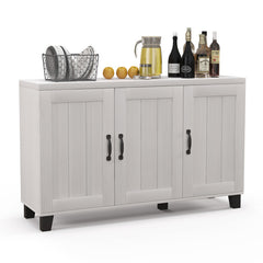 3-Door Buffet Sideboard with Adjustable Shelves and Anti-Tipping Kits