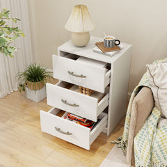 3 Drawer Nightstand with Storage for Living Room