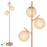 3-Globe Floor Lamp with Foot Switch and 3 E26 Bulb Bases