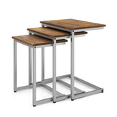 3 Pieces Multifunctional Coffee End Table Set