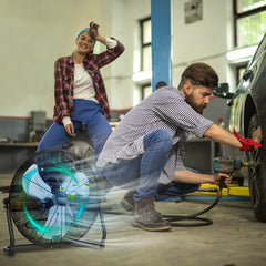 3-Speed High Velocity Floor Fan with Adjustable Tilt Angle and Handle