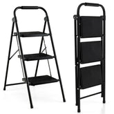 2-Step/3-Step Ladder with Wide Anti-Slip Pedal