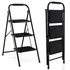 2-Step/3-Step Ladder with Wide Anti-Slip Pedal