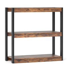 3 Tier Bookshelf Wooden Bookcase with Dual Anti-Tipping Kits