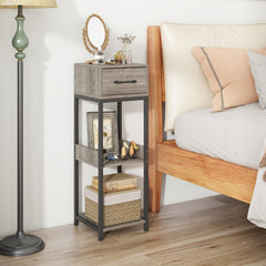 3 Tier Tall Plant Stand with Drawer Anti-tipping Devices