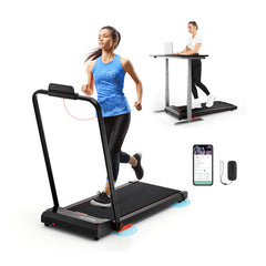 3 in 1 Folding Treadmill with Remote Control and LED Display