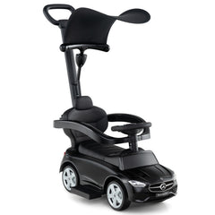 3-in-1 Ride on Push Car Mercedes-Benz Licensed Sliding Car with Canopy