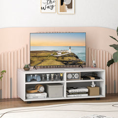 4-Cube TV Stand for TV up to 45 Inch with 5 Positions Adjustable Shelves