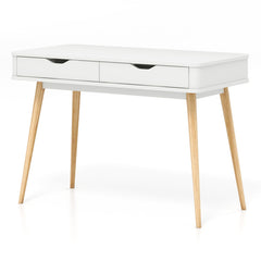 43.5 Inch Computer Desk with 2 Drawers for Small Spaces
