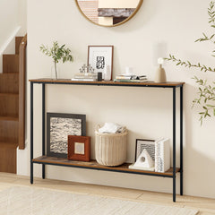 44 Inch Console Table with Shelf with Dual Anti-Tipping Kits