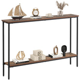 44 Inch Console Table with Shelf with Dual Anti-Tipping Kits