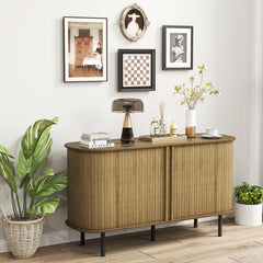 47 Inch Sideboard Buffet Cabinet with Adjustable Shelves for Kitchen Dining Room Living Room Entryway