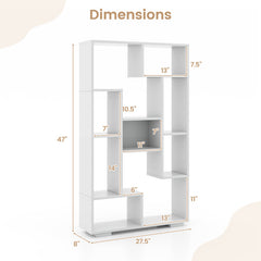 47-Inch Tall Bookshelf for Home Office Living Room
