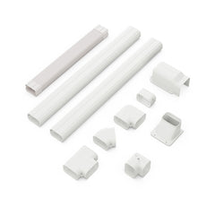 4 Inches W Mini Decorative PVC Slim Line Cover Kit