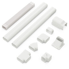 4 Inches W Mini Decorative PVC Slim Line Cover Kit