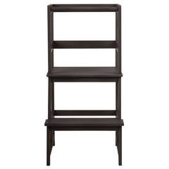 Kids Wooden Kitchen Step Stool with Safety Rail