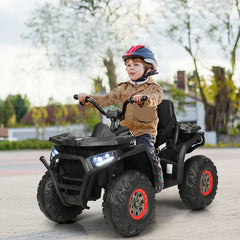 12V Kids Electric 4-Wheeler ATV with 2 Speeds and LED Lights