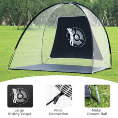 3-in-1 Portable 10 Feet Golf Practice Set