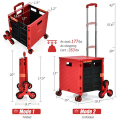 Foldable Utility Cart for Travel and Shopping
