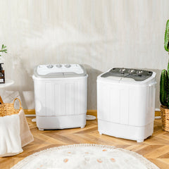 13 lbs Portable Compact Mini Twin Tub Washing Machine