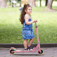 Folding Kick Scooter with 3 Adjustable Heights for Kids