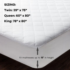 Twin/Queen/King Auto Shut Off Heated Electric Mattress Pad with Dual Controller