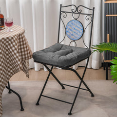 4 Pack 17.5 x 17 Inch U-Shaped Chair Pads with Polyester Cover