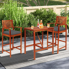 4 Pack 17.5 x 17 Inch U-Shaped Chair Pads with Polyester Cover