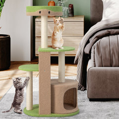 5-Tier Modern Cat Tree Tower with Sisal Scratching Posts for Indoor Cats
